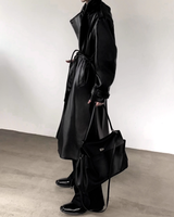 【12.12新作】オーバーレザーロングジャケット mf3613