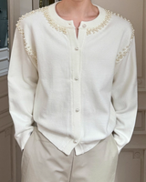 【12.31新作】クラシカルパールカーディガン mf3619