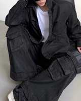 【10.20新作】モードルーズデニムジャケット mf3553