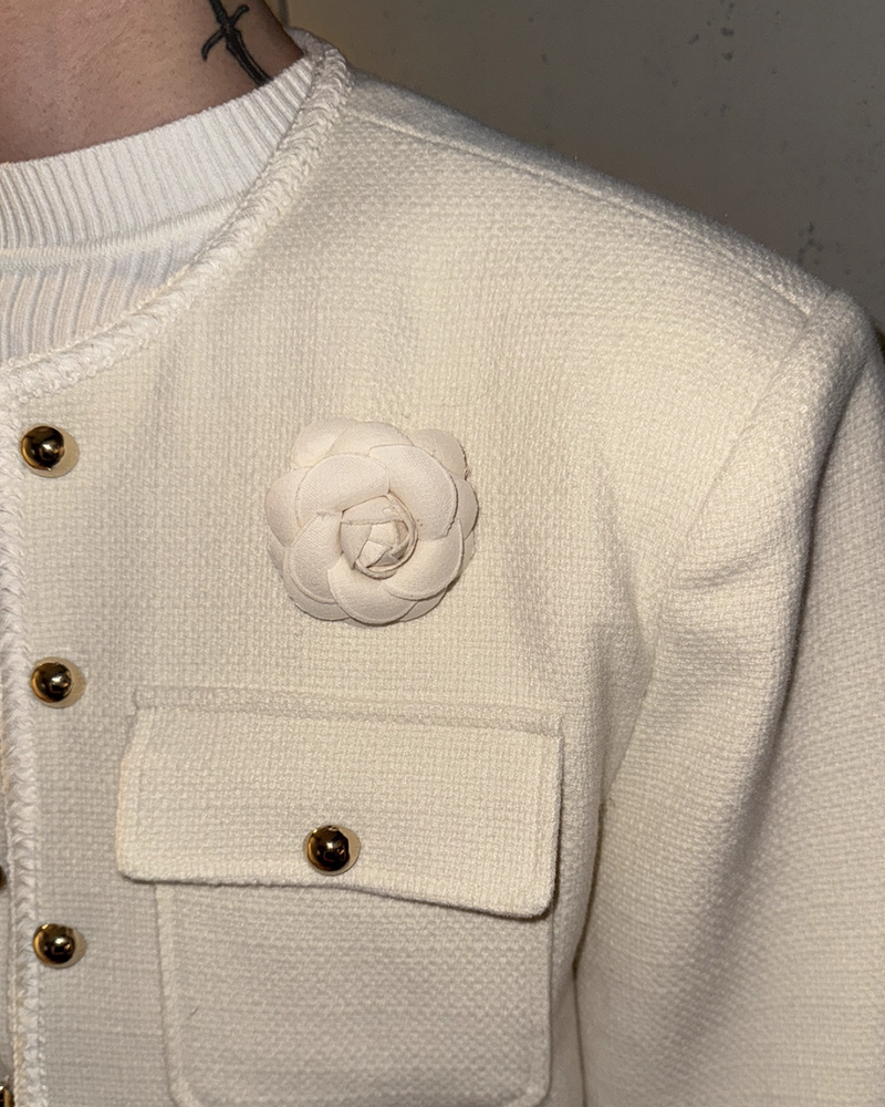 【12.1新作】ウィンターモードカメリアブローチ mf3597