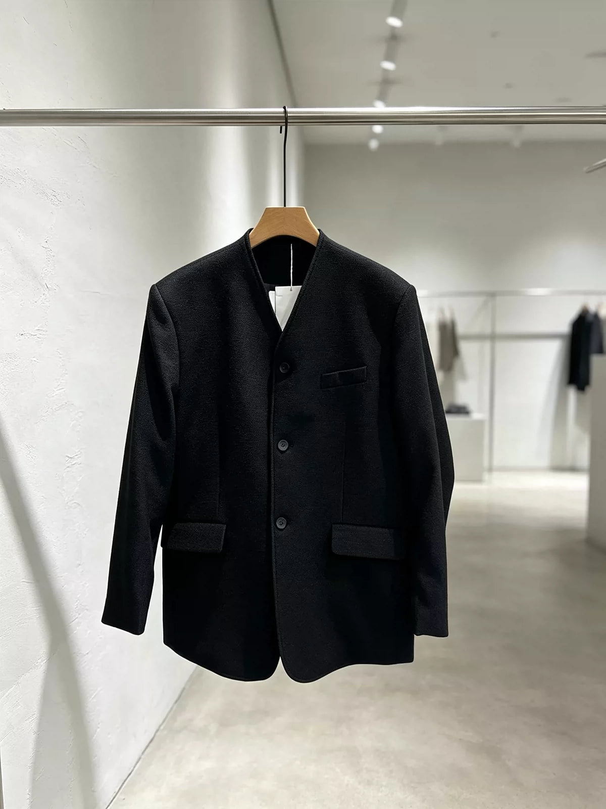 モノトーンツイードモードセットアップ 黑色小香西服