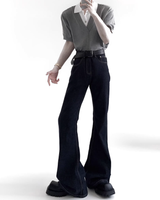 Two-Tone Layered Knit Top mf3717