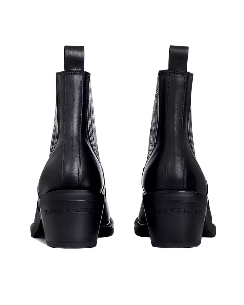 【12.8新作】カーフスキンラグジュアリーヒールブーツ mf3603