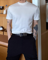 【4.6新作】ハイネックコリアンモードTシャツ mf3691