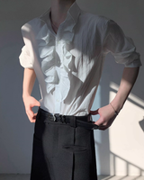 【2.11新作】フリルモードクラシカルシャツ mf3649