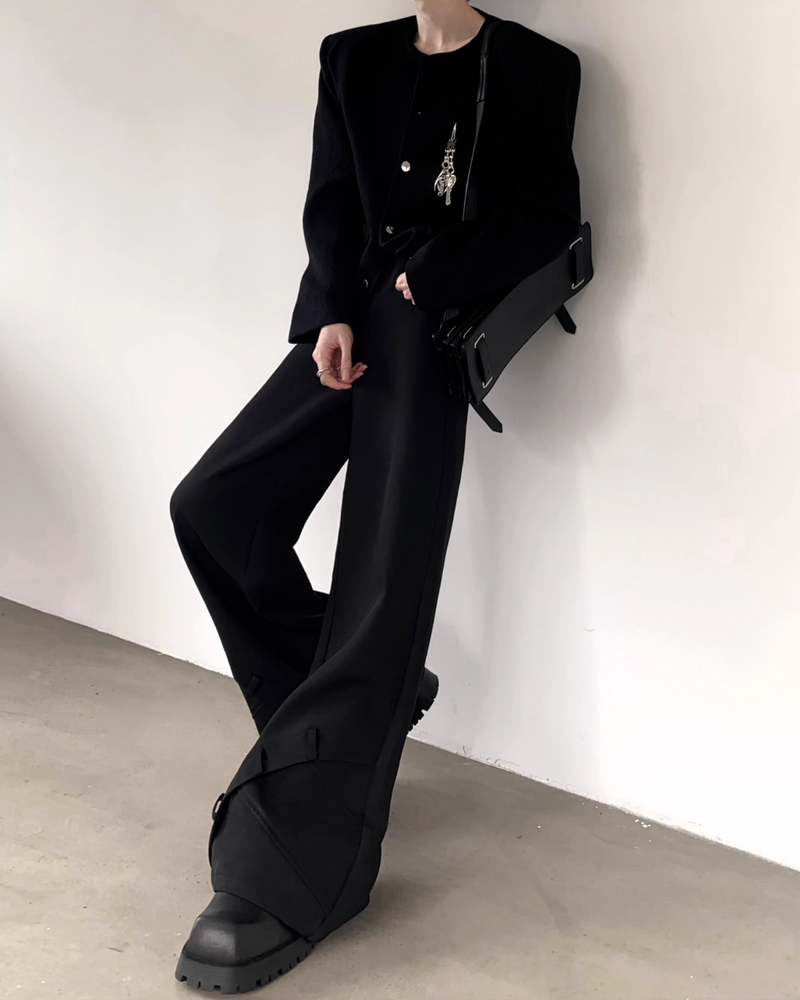 【12.5新作】ブローチデザインモードジャケット mf3596