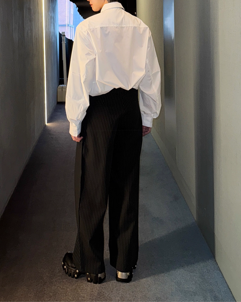 【11.7新作】ストライプルーズコリアンスラックス mf3578