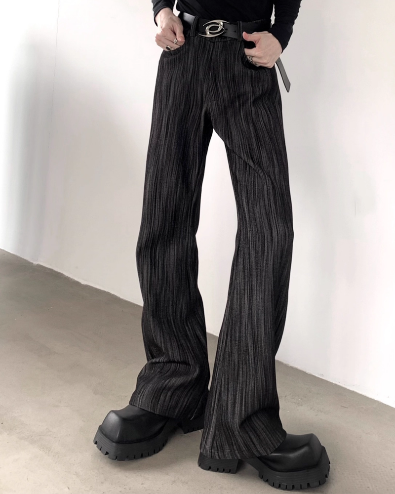 【11.17新作】ストライプフレアデニムパンツ mf3592