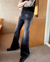 하이 웨스트 플레어 모드 팬츠 mf3676