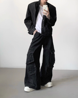 【10.20新作】モードルーズデニムジャケット mf3553
