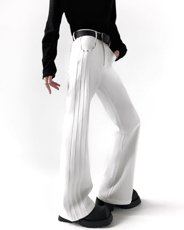 【12.10新作】ラインスタッズフレアパンツ mf3608