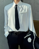 【2.2新作】コリアンシルエットネクタイシャツ mf3656