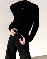 【12.12新作】ハイネックアイコンモードカットソー mf3611