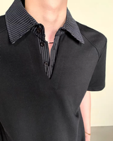 [New Release 5.20] Striped Color Mode Polo Top mf3735