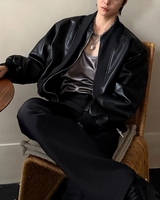 レザーモードコリアンジャケット mf3538