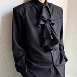 【2.27新作】ヨーロピアンクラシカルフリルシャツ mf3681