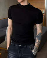 【4.27新作】スリムフィットハイネックTシャツ mf3703