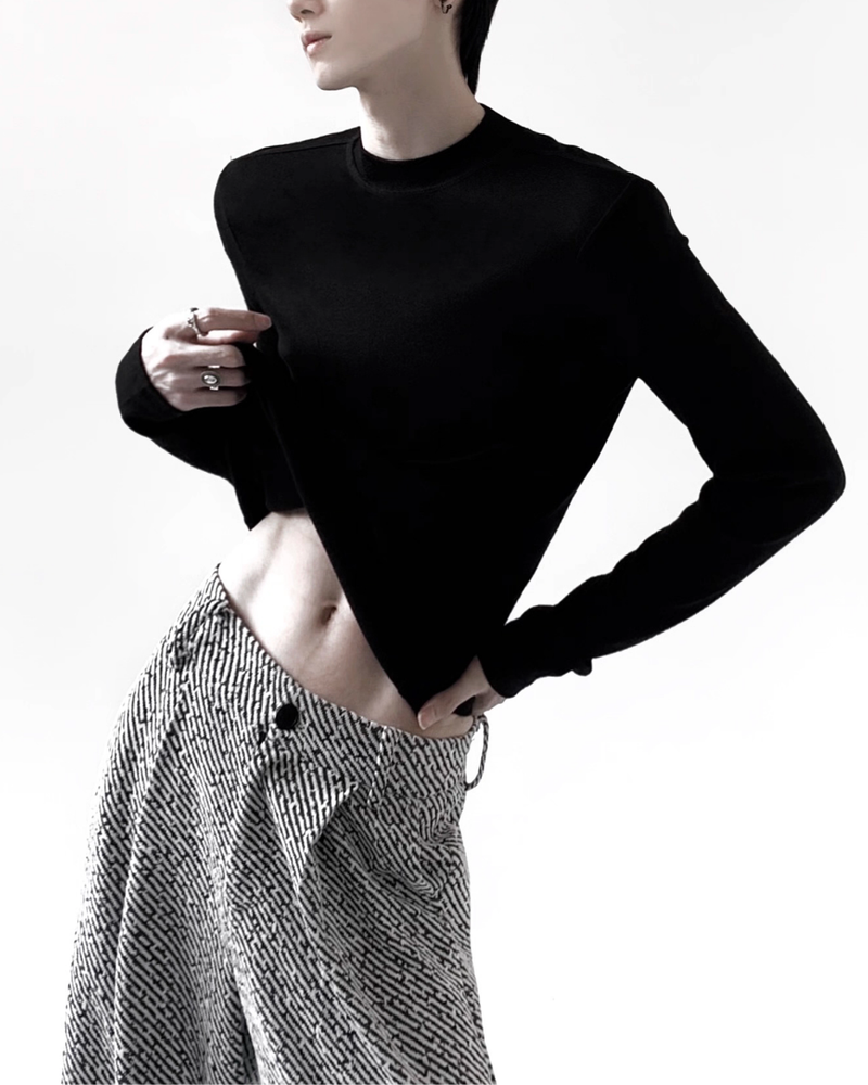 【11.14新作】スリムフィットモードカットソー mf3581