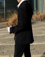 MODEFREAKのシャツレイヤードモードジャケット mf3690の画像