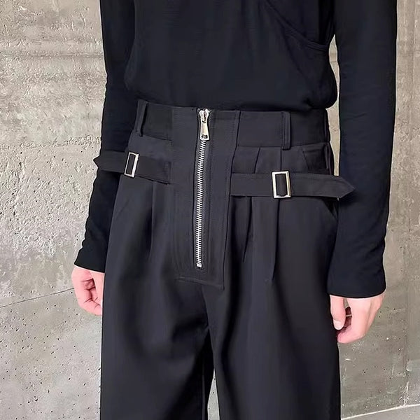 MODEFREAKのバックルデザインコリアンストレートパンツ mf2271の画像2
