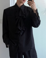 【2.27新作】ヨーロピアンクラシカルフリルシャツ mf3681