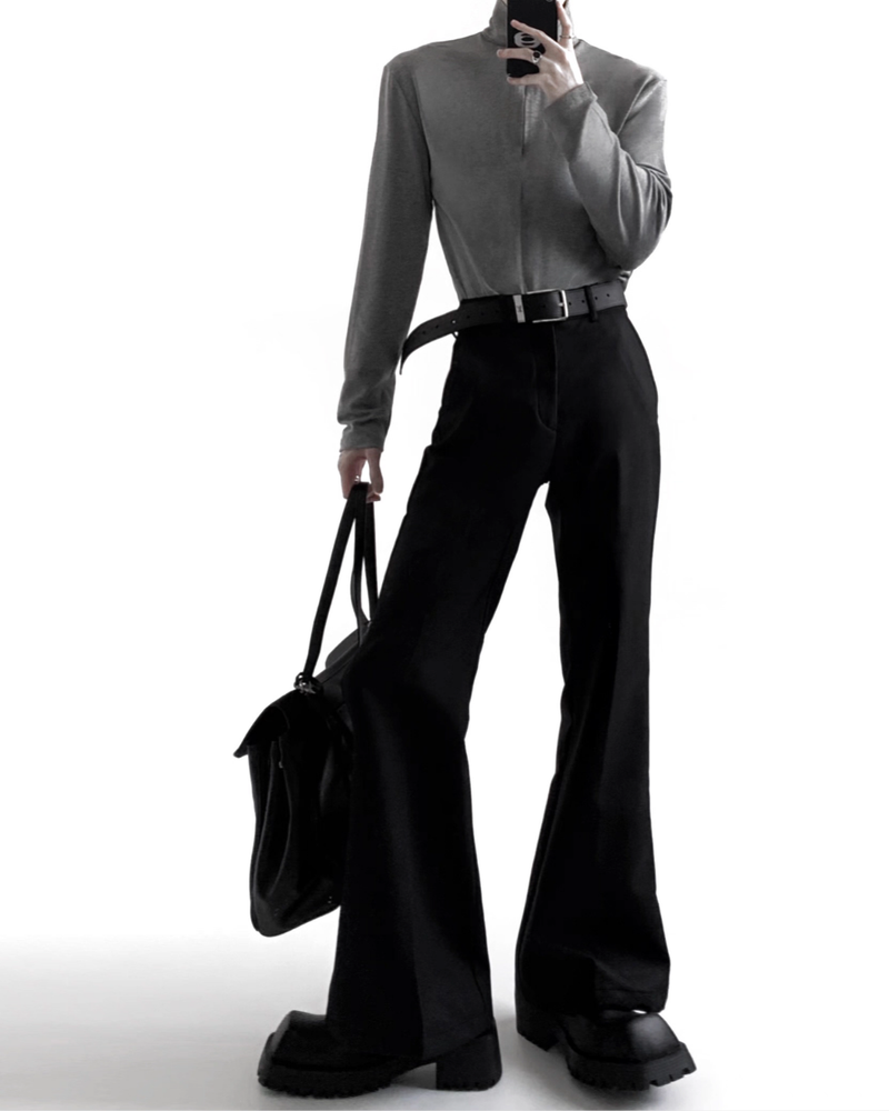 【11.3新作】ハイネックジップアップカットソー mf3565