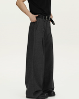 Double-breasted high-waisted pants mf3625