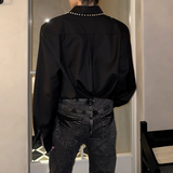 MODEFREAKのパールラインモードラグジュアリーシャツ mf3525の画像