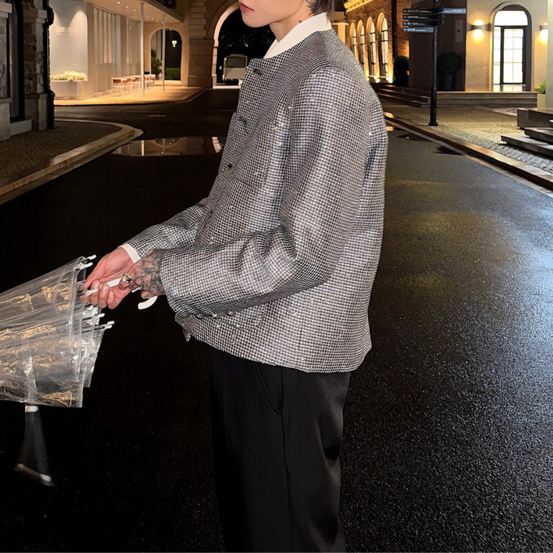 MODEFREAKのチェッククラシカルジャケット mf3531の画像