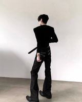 MODEFREAKのヘンリーネックタイトカットソー mf3820の画像