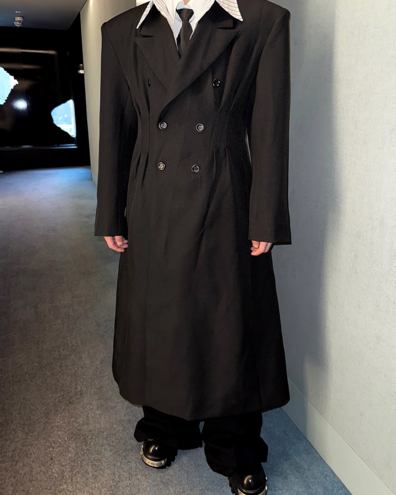【11.7新作】スタイルアップモードロングコート mf3576