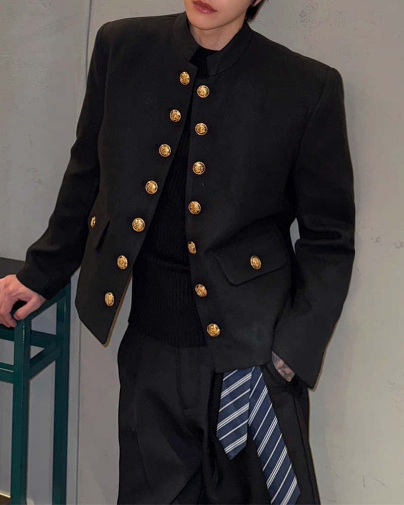 【10.29新作】ヨーロピアンラグジュアリーウールジャケット mf3569