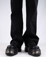 Split-toe mode leather boots mf3636