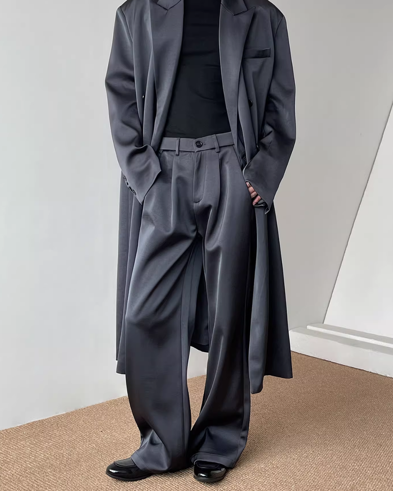 【12.3新作】サテンルーズモードパンツ mf3600