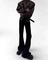 【2.11新作】モードバックルフレアパンツ mf3652