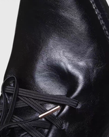 Split-toe mode leather boots mf3636