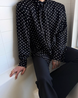 【2.6新作】ドットリボンタイシャツ mf3657