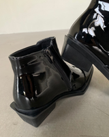 Split-toe mode leather boots mf3636