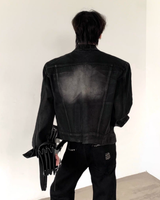 노 칼라 디테일 지퍼 디자인 재킷 mf3250