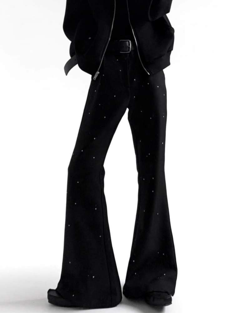 【11.19新作】シャインドットモードフレアパンツ mf3593