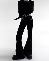 【2.11新作】モードバックルフレアパンツ mf3652