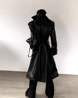 【12.12新作】オーバーレザーロングジャケット mf3613