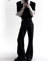 シャツレイヤードライトニットトップス mf3708