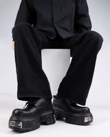 Split-toe mode leather boots mf3636