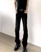Slim Foot Flare Korean Slacks mf3097