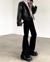 【1.14新作】ホイールエッジモードフレアデニムパンツ mf3615