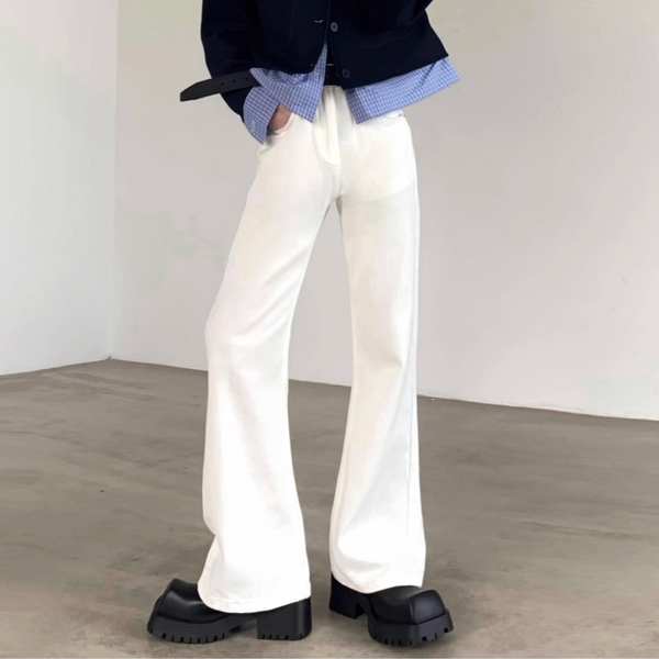 【11.14新作】ハイウエストフレアデニムパンツ mf3585