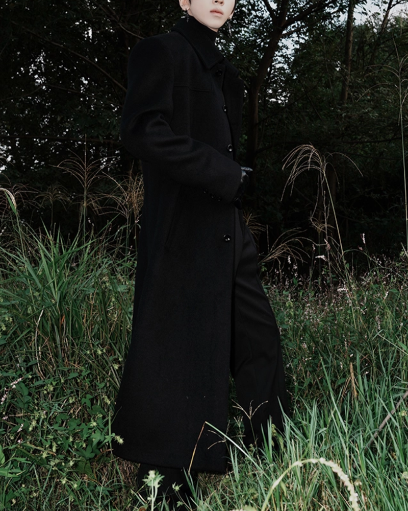 【11.21新作】ウール50%モードロングコート mf3590