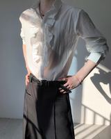 【2.11新作】フリルモードクラシカルシャツ mf3649