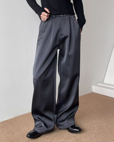 【12.3新作】サテンルーズモードパンツ mf3600